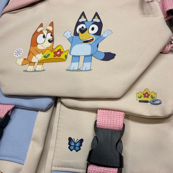 Bluey Bingo Queen Design Backpack High Capacity  Waterproof  3 front pocket - Picture 3 of 15